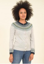 Brakeburn Fair isle Cardigan (Grey) AW21